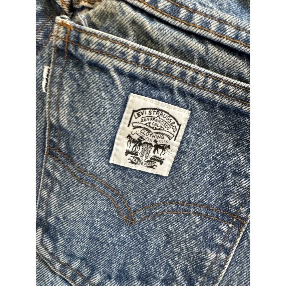 Vintage Levis White Label Jeans Womens 13 San Francisco Blue Pockets High Rise - Picture 6 of 14
